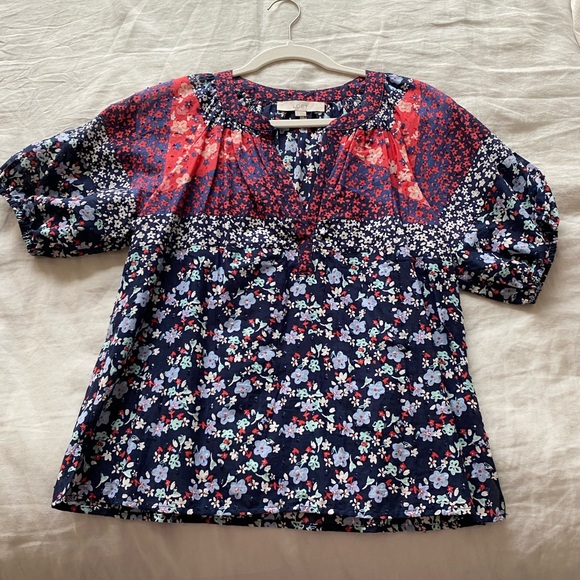 LOFT Tops - Loft Floral Women's Top - Multicolor Size S